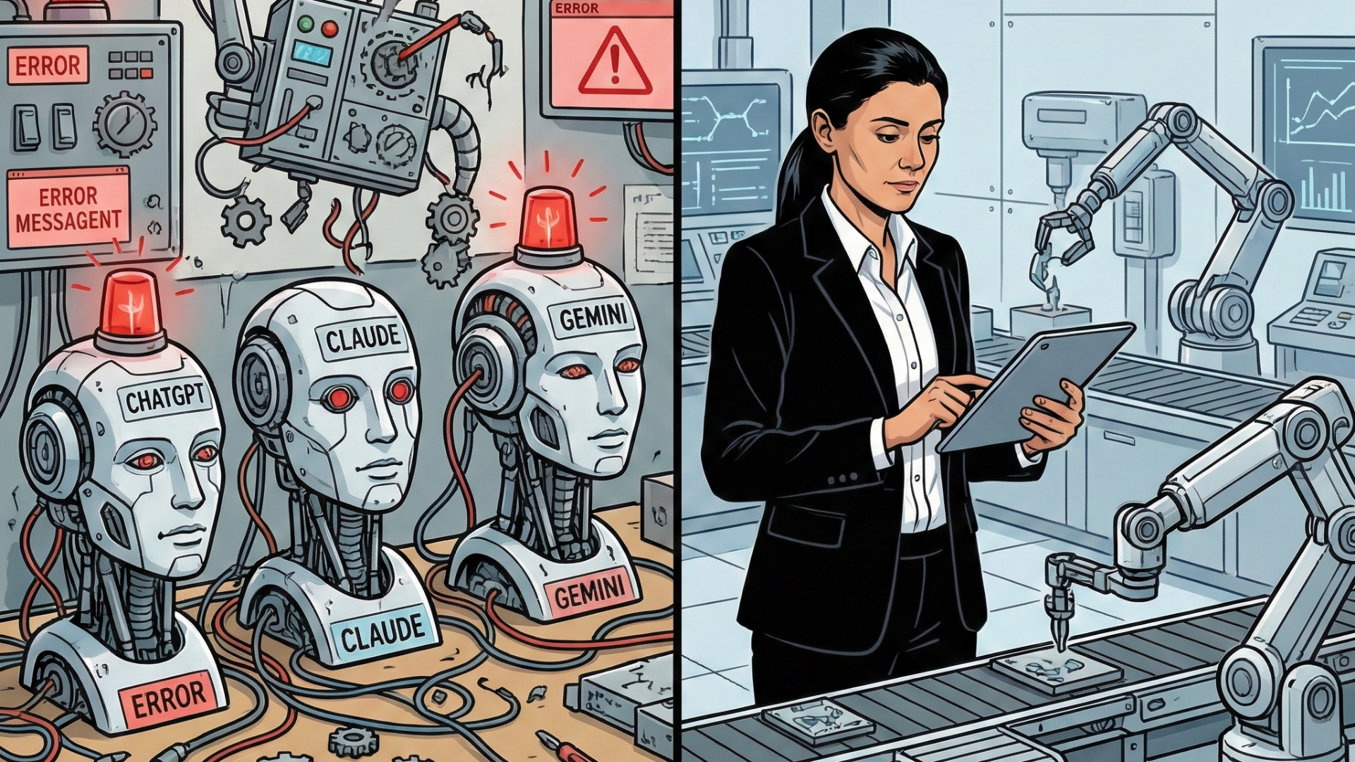 When ChatGPT, Claude, and Gemini All Got It Wrong Why AI Can't Replace Human Expertise in Automation, by Mariela Slavenova, CEO, Marinext AI